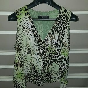 Tank style blouse with lining